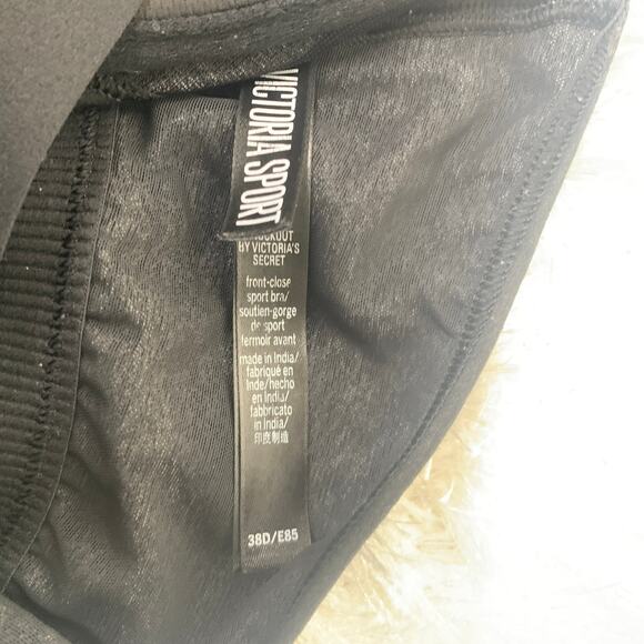 Victoria's Secret Sport Black Gray Knockout Front Close 38D - Picture 7 of 7